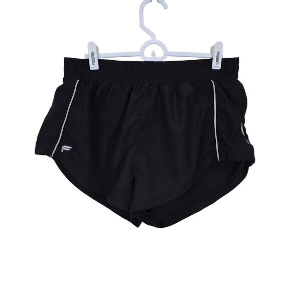 Women's Fabletics Black Lined Athletic Running Shorts | Size Medium - Picture 1 of 11
